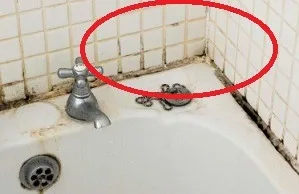 So können Sie schwarzen Schimmel in Silikonfugen im Badezimmer in wenigen Minuten wirksam entfernen