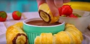 Nutella Bananenring: Schokoladenartige Güte innen und außen