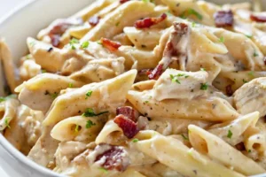 Cream Cheese Bacon Chicken Pasta Recipe